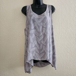 Torrid Sheer Feather Print Tank Top